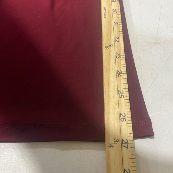 Burgundy Cold Shoulder Jumpsuit W/ Rhinestone Straps Size M - Picture 8 of 13